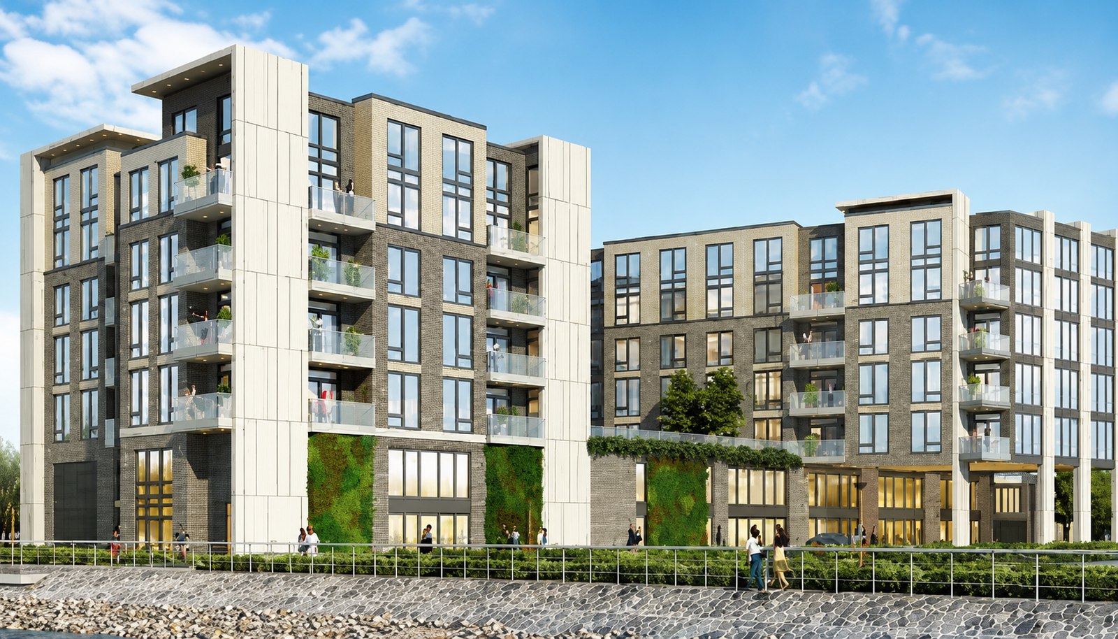 Waterwalk waterfront development, Bayonne, New Jersey